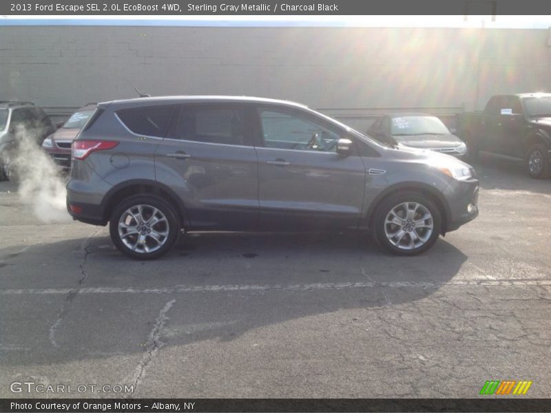 Sterling Gray Metallic / Charcoal Black 2013 Ford Escape SEL 2.0L EcoBoost 4WD