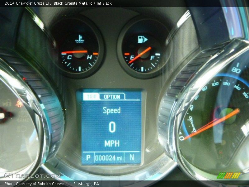 Black Granite Metallic / Jet Black 2014 Chevrolet Cruze LT