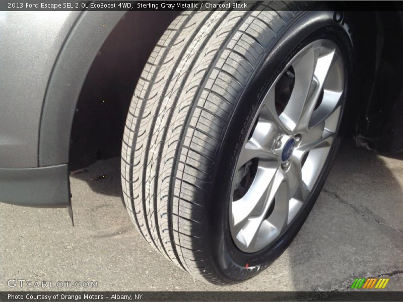 Sterling Gray Metallic / Charcoal Black 2013 Ford Escape SEL 2.0L EcoBoost 4WD