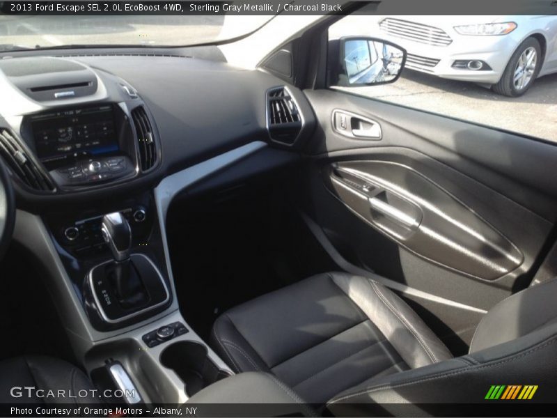 Sterling Gray Metallic / Charcoal Black 2013 Ford Escape SEL 2.0L EcoBoost 4WD