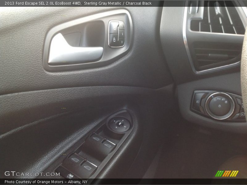 Sterling Gray Metallic / Charcoal Black 2013 Ford Escape SEL 2.0L EcoBoost 4WD