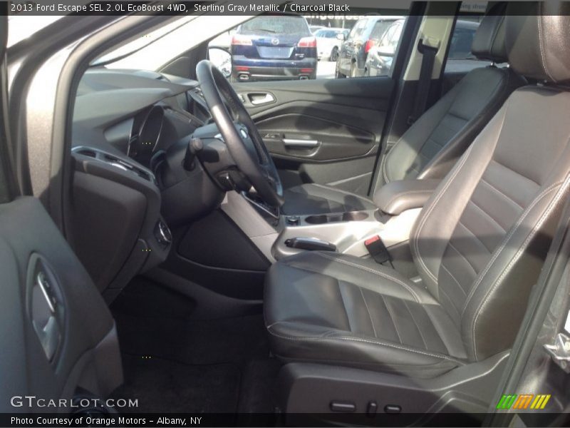 Sterling Gray Metallic / Charcoal Black 2013 Ford Escape SEL 2.0L EcoBoost 4WD