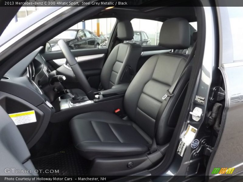 Steel Grey Metallic / Black 2013 Mercedes-Benz C 300 4Matic Sport