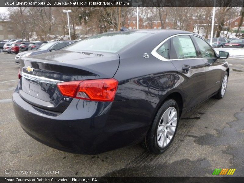 Blue Ray Metallic / Jet Black/Dark Titanium 2014 Chevrolet Impala LS