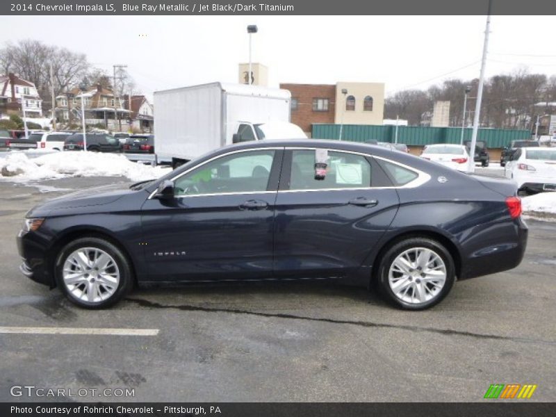 Blue Ray Metallic / Jet Black/Dark Titanium 2014 Chevrolet Impala LS