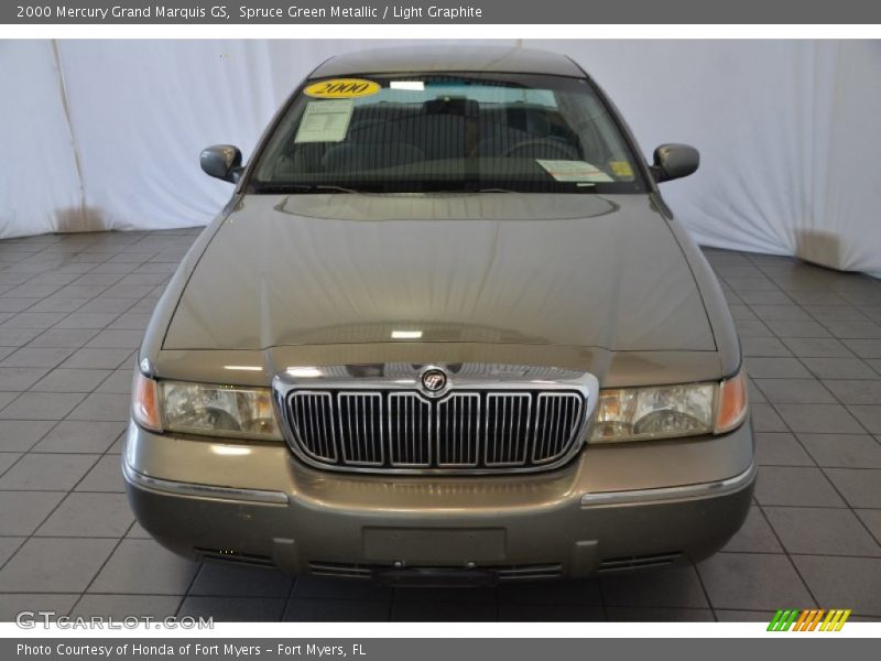 Spruce Green Metallic / Light Graphite 2000 Mercury Grand Marquis GS