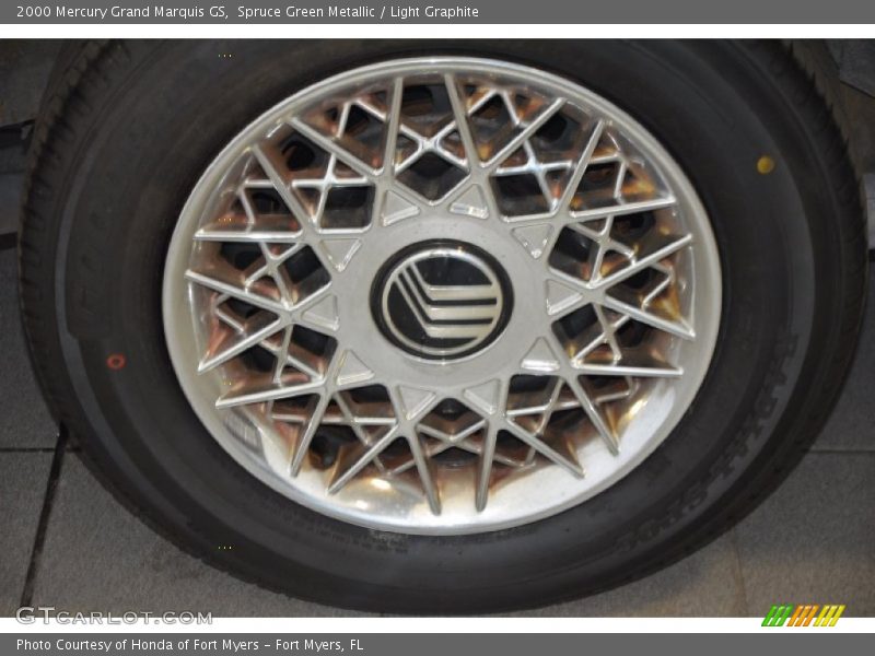 Spruce Green Metallic / Light Graphite 2000 Mercury Grand Marquis GS