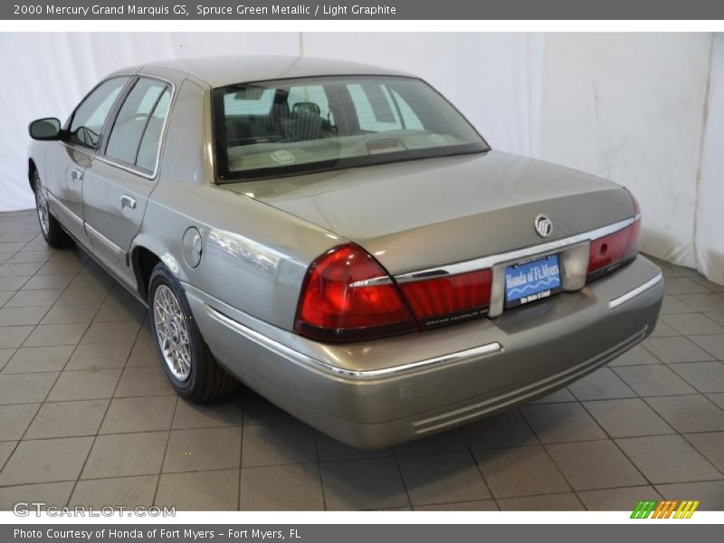 Spruce Green Metallic / Light Graphite 2000 Mercury Grand Marquis GS