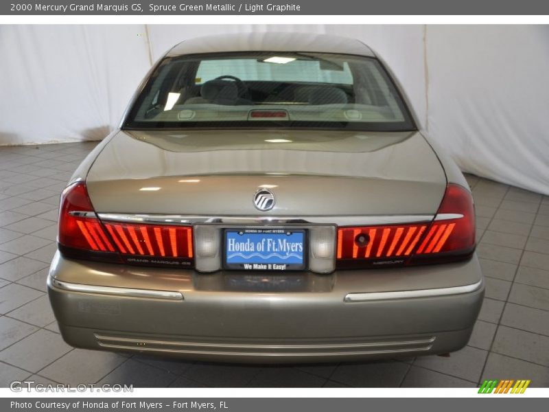 Spruce Green Metallic / Light Graphite 2000 Mercury Grand Marquis GS