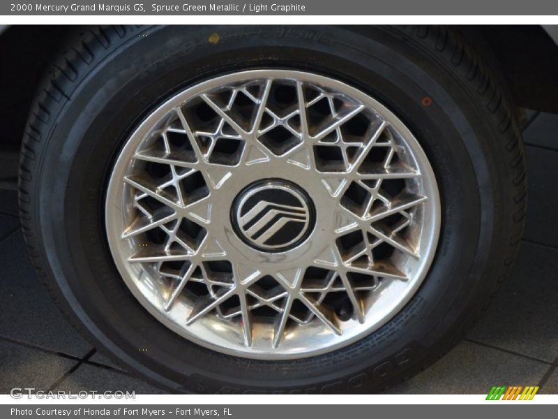 Spruce Green Metallic / Light Graphite 2000 Mercury Grand Marquis GS