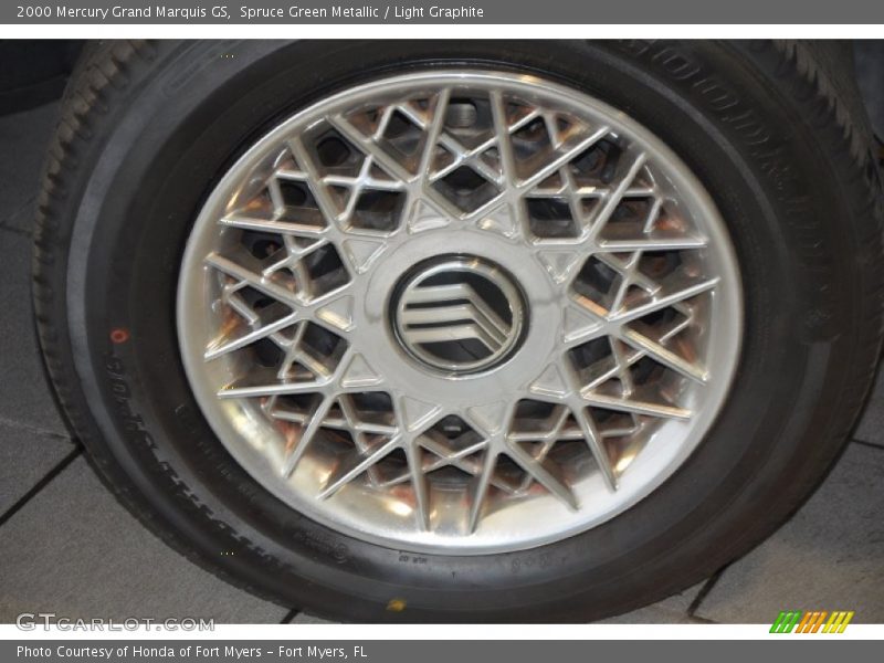 Spruce Green Metallic / Light Graphite 2000 Mercury Grand Marquis GS