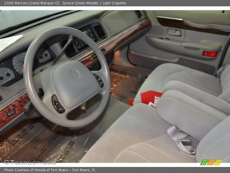 Spruce Green Metallic / Light Graphite 2000 Mercury Grand Marquis GS