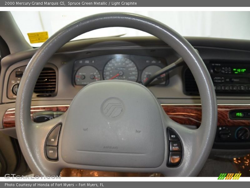 Spruce Green Metallic / Light Graphite 2000 Mercury Grand Marquis GS