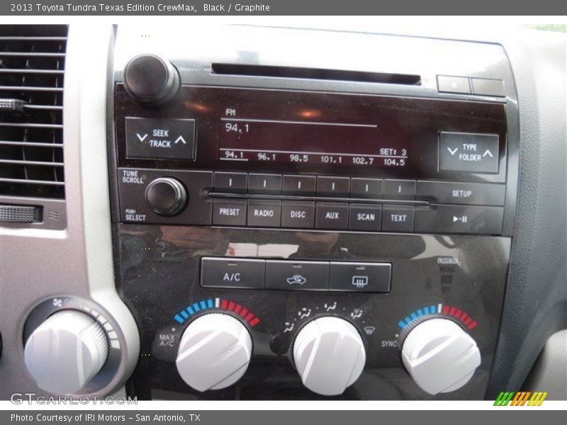 Black / Graphite 2013 Toyota Tundra Texas Edition CrewMax