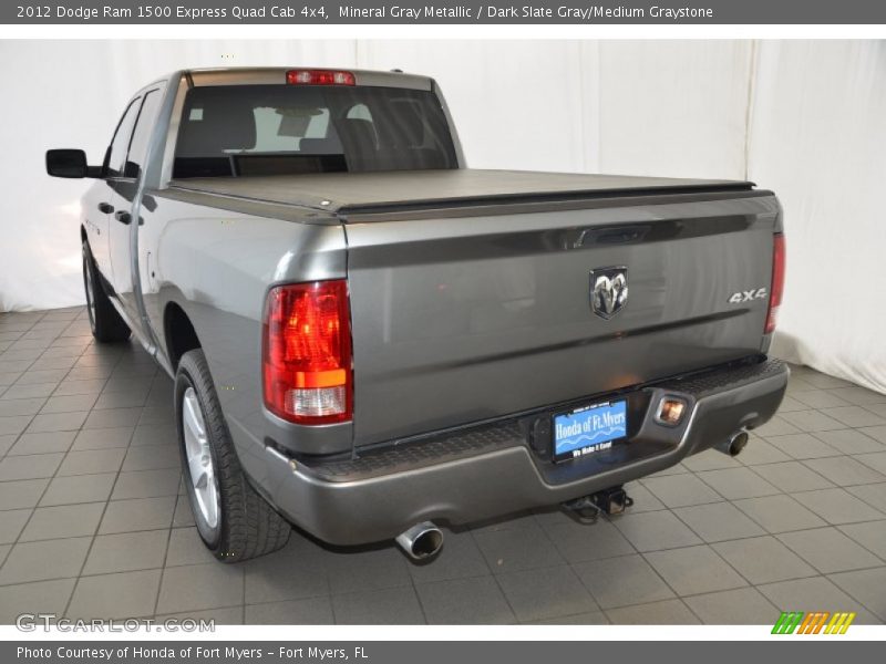 Mineral Gray Metallic / Dark Slate Gray/Medium Graystone 2012 Dodge Ram 1500 Express Quad Cab 4x4