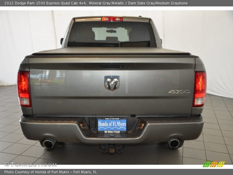 Mineral Gray Metallic / Dark Slate Gray/Medium Graystone 2012 Dodge Ram 1500 Express Quad Cab 4x4