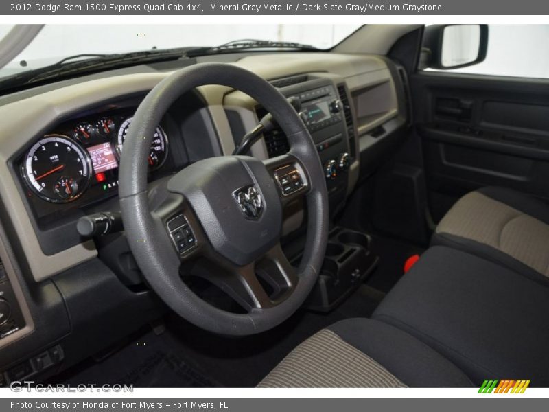 Dark Slate Gray/Medium Graystone Interior - 2012 Ram 1500 Express Quad Cab 4x4 