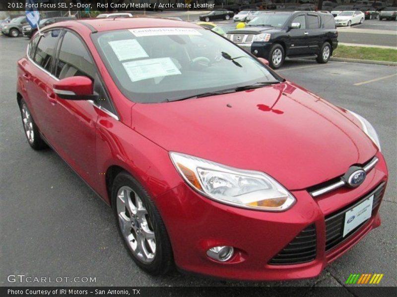 Red Candy Metallic / Arctic White Leather 2012 Ford Focus SEL 5-Door