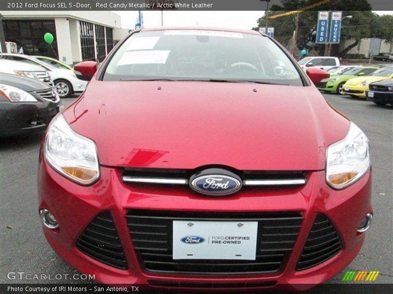 Red Candy Metallic / Arctic White Leather 2012 Ford Focus SEL 5-Door