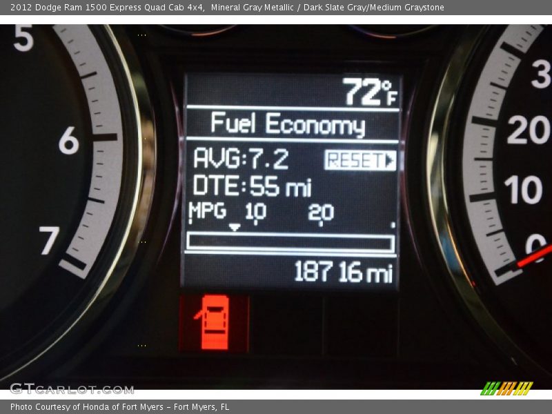 Mineral Gray Metallic / Dark Slate Gray/Medium Graystone 2012 Dodge Ram 1500 Express Quad Cab 4x4