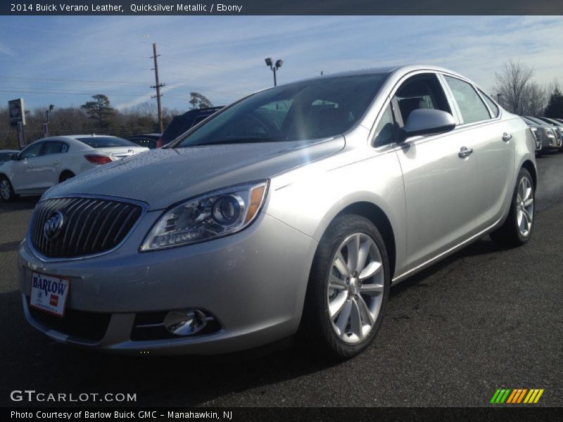 Quicksilver Metallic / Ebony 2014 Buick Verano Leather
