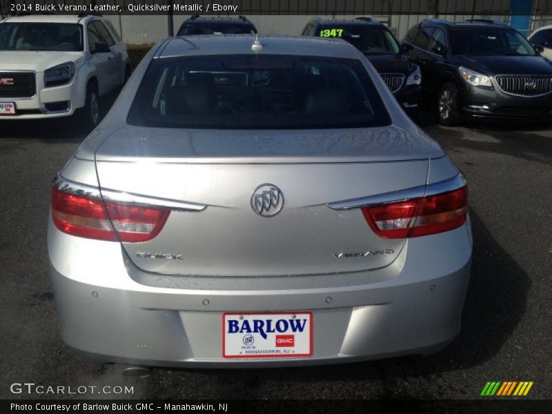 Quicksilver Metallic / Ebony 2014 Buick Verano Leather