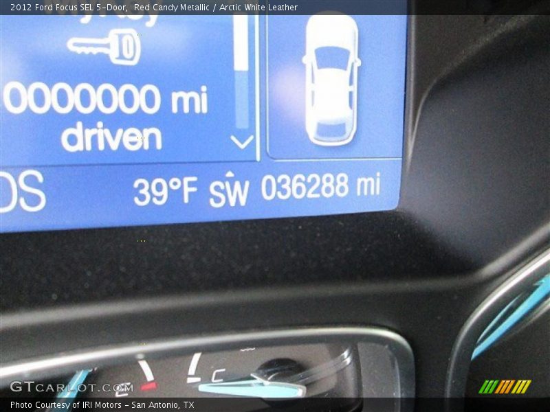 Red Candy Metallic / Arctic White Leather 2012 Ford Focus SEL 5-Door