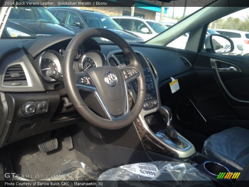Quicksilver Metallic / Ebony 2014 Buick Verano Leather