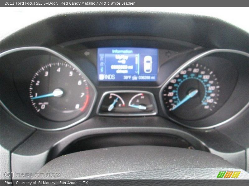 Red Candy Metallic / Arctic White Leather 2012 Ford Focus SEL 5-Door