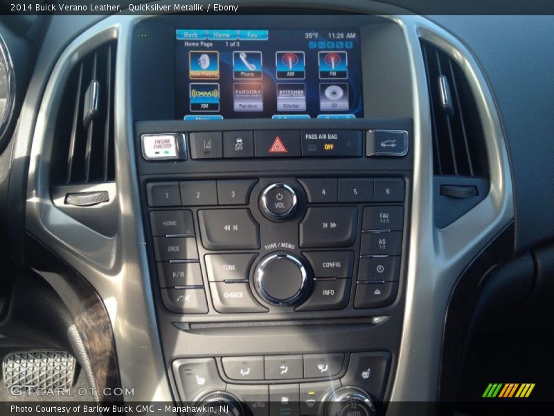 Quicksilver Metallic / Ebony 2014 Buick Verano Leather