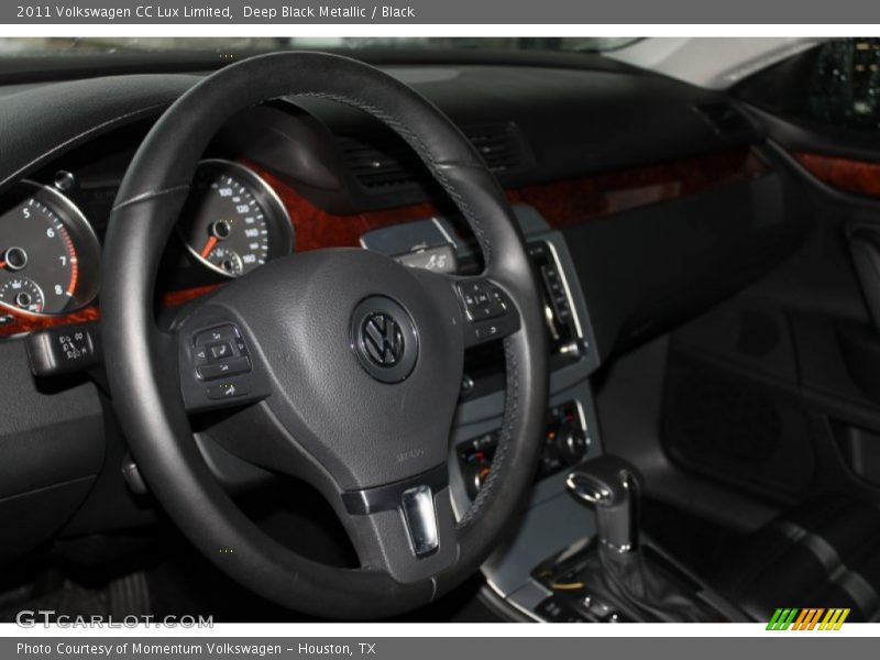 Deep Black Metallic / Black 2011 Volkswagen CC Lux Limited