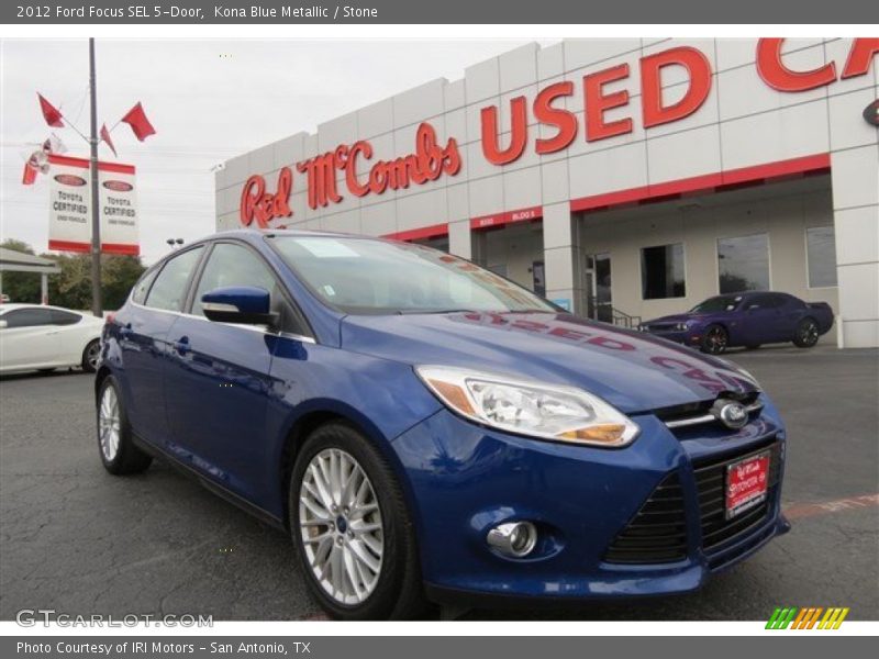 Kona Blue Metallic / Stone 2012 Ford Focus SEL 5-Door