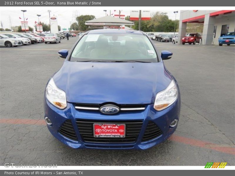 Kona Blue Metallic / Stone 2012 Ford Focus SEL 5-Door