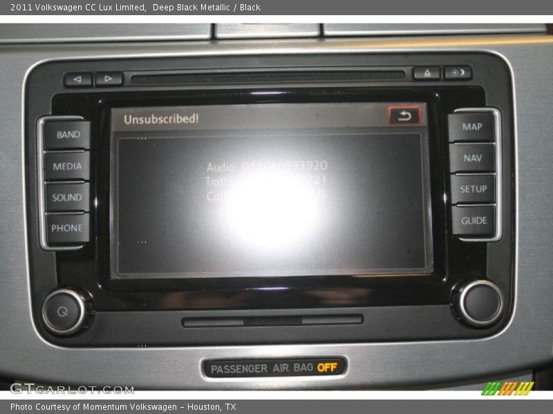 Deep Black Metallic / Black 2011 Volkswagen CC Lux Limited