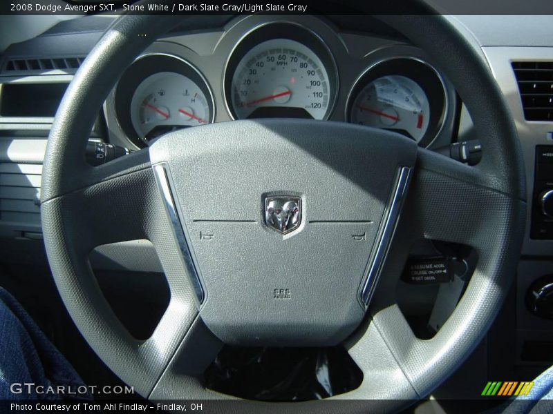 Stone White / Dark Slate Gray/Light Slate Gray 2008 Dodge Avenger SXT