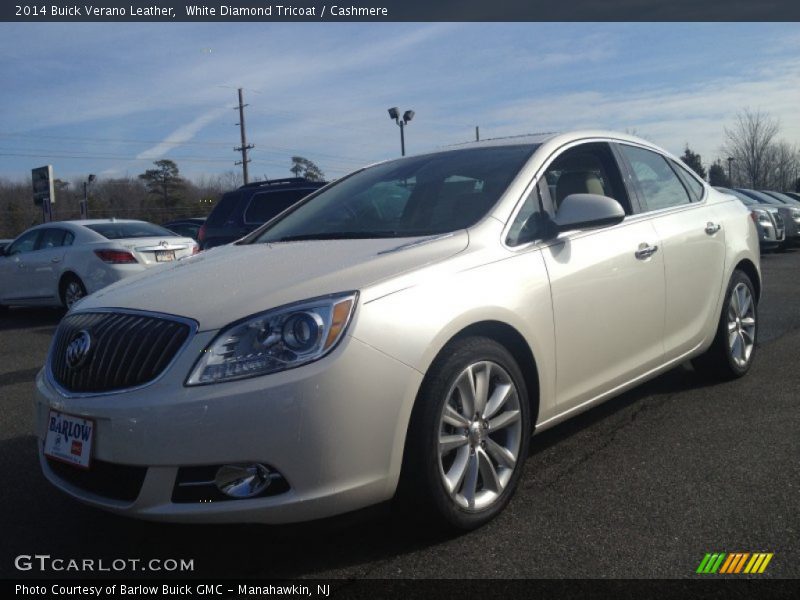 White Diamond Tricoat / Cashmere 2014 Buick Verano Leather