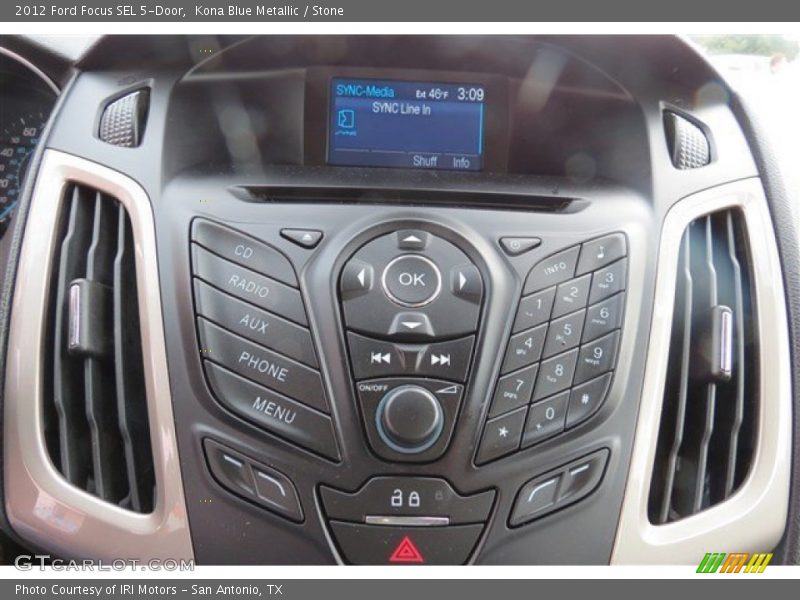 Kona Blue Metallic / Stone 2012 Ford Focus SEL 5-Door