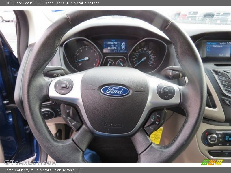 Kona Blue Metallic / Stone 2012 Ford Focus SEL 5-Door