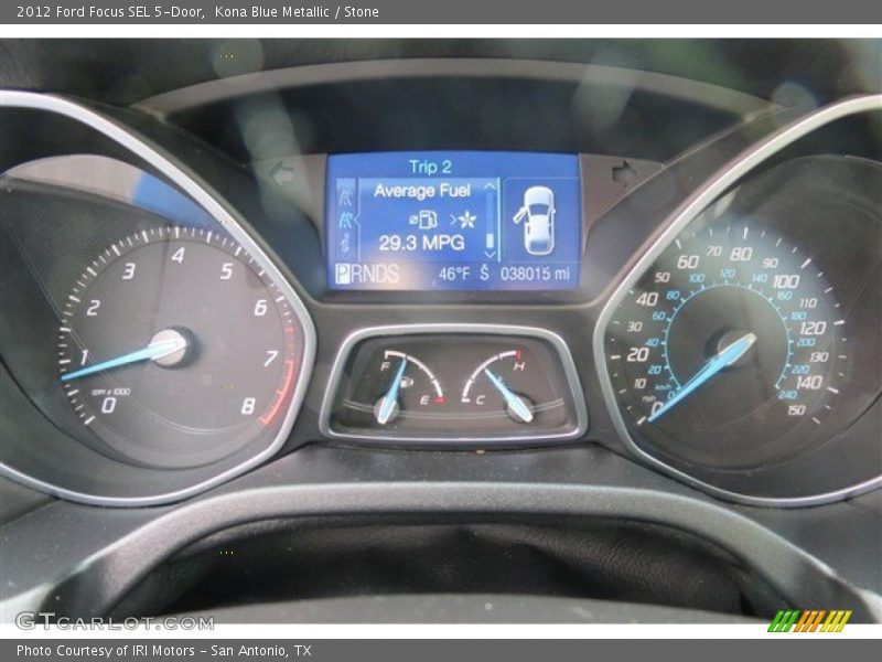 Kona Blue Metallic / Stone 2012 Ford Focus SEL 5-Door