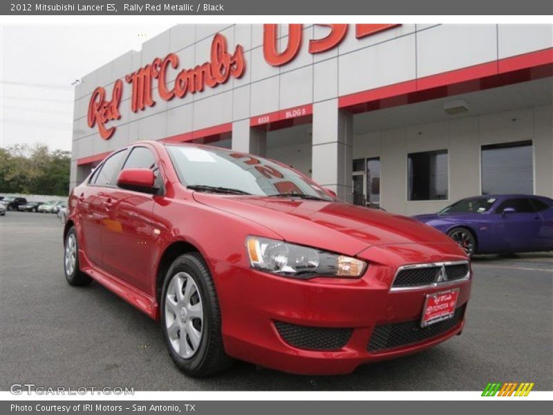 Rally Red Metallic / Black 2012 Mitsubishi Lancer ES