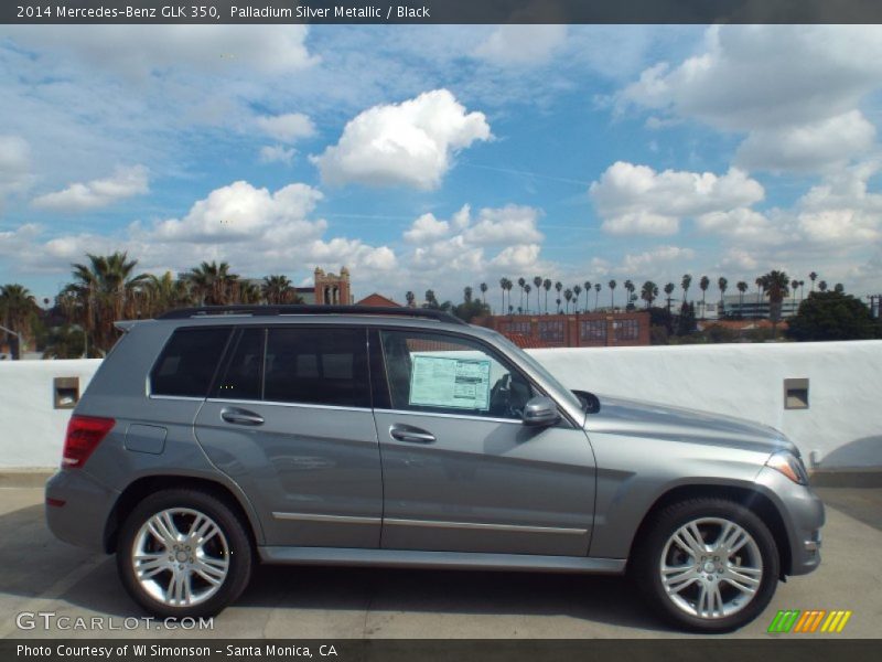 Palladium Silver Metallic / Black 2014 Mercedes-Benz GLK 350