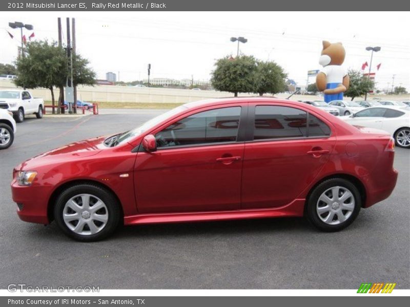 Rally Red Metallic / Black 2012 Mitsubishi Lancer ES