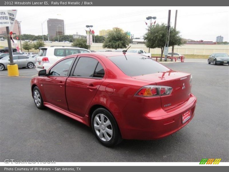 Rally Red Metallic / Black 2012 Mitsubishi Lancer ES
