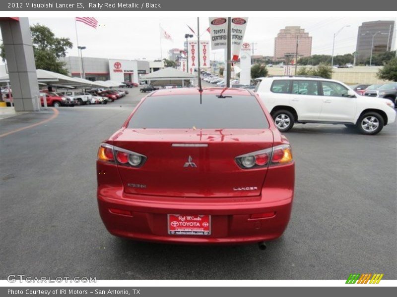Rally Red Metallic / Black 2012 Mitsubishi Lancer ES