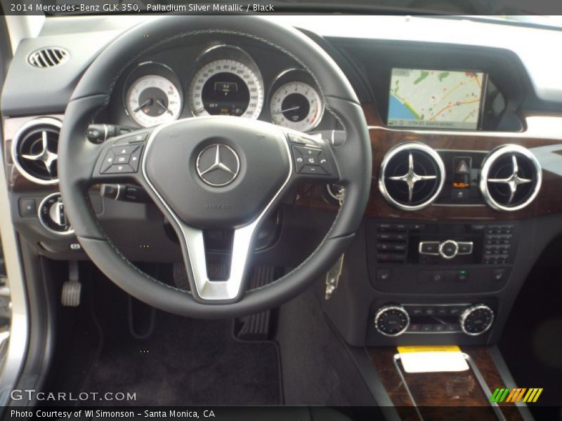 Palladium Silver Metallic / Black 2014 Mercedes-Benz GLK 350