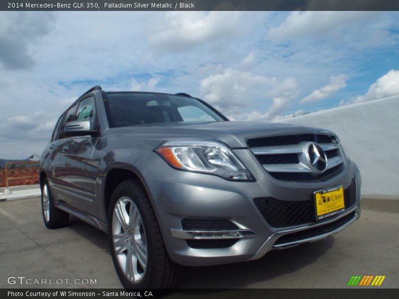 Palladium Silver Metallic / Black 2014 Mercedes-Benz GLK 350