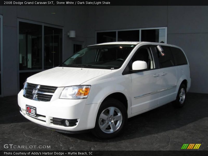 Stone White / Dark Slate/Light Shale 2008 Dodge Grand Caravan SXT
