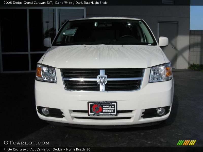 Stone White / Dark Slate/Light Shale 2008 Dodge Grand Caravan SXT