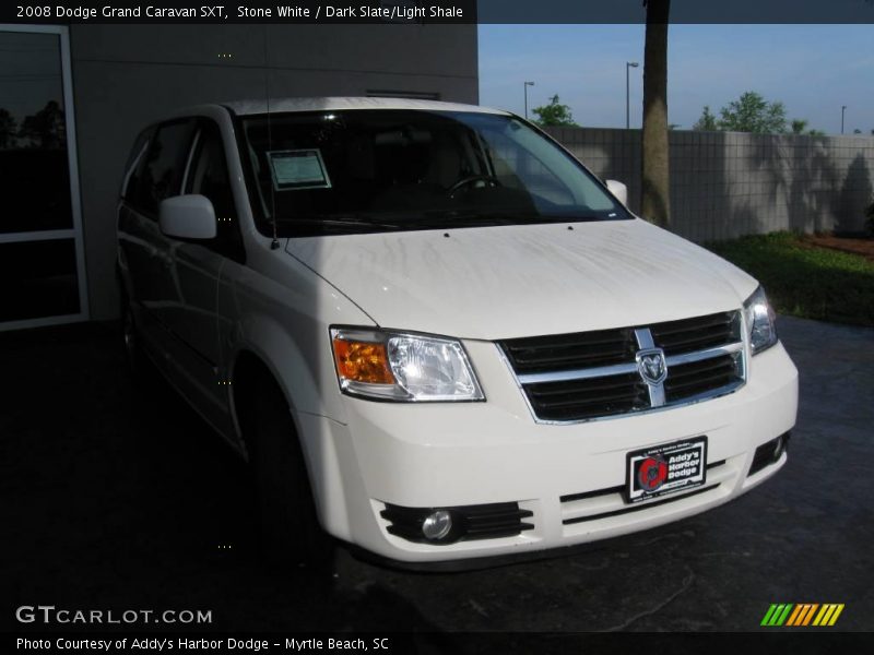 Stone White / Dark Slate/Light Shale 2008 Dodge Grand Caravan SXT