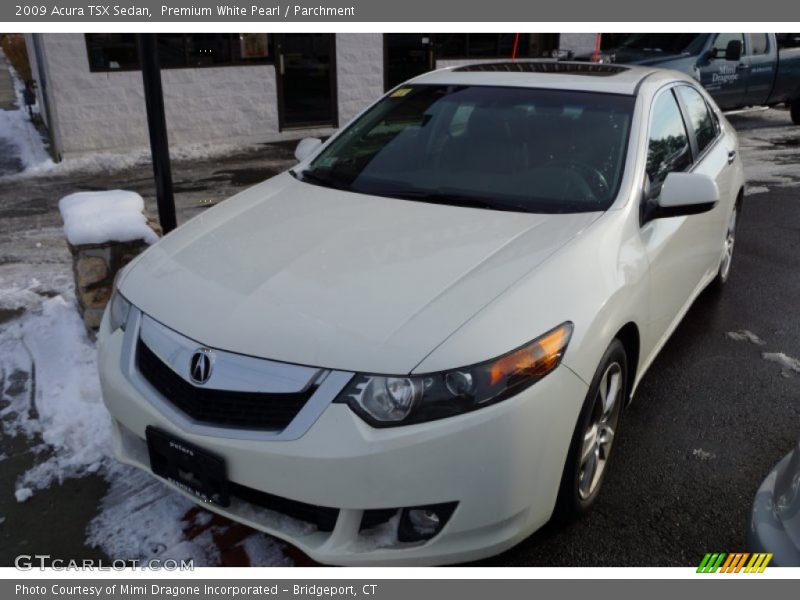 Premium White Pearl / Parchment 2009 Acura TSX Sedan
